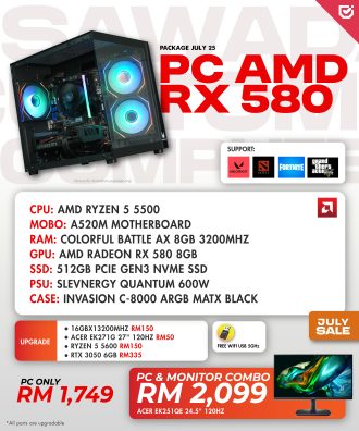 PC AMD RX580