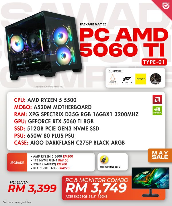 PC AMD 5060 TI (Type-01)