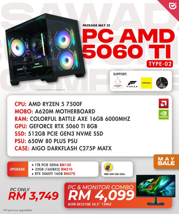 PC AMD 5060 TI (Type-02)