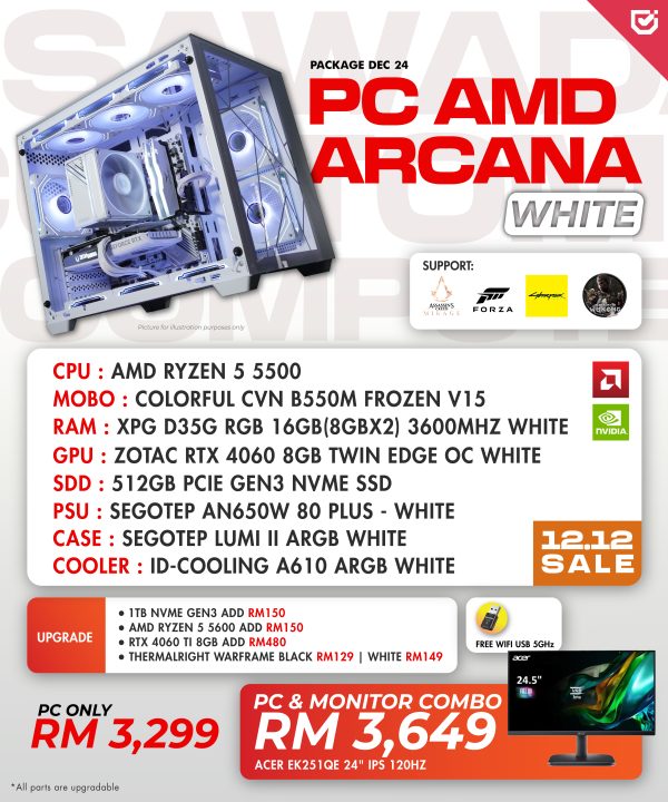 PC AMD Arcana - All White