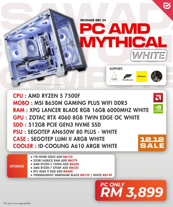 PC AMD Mythical - All White