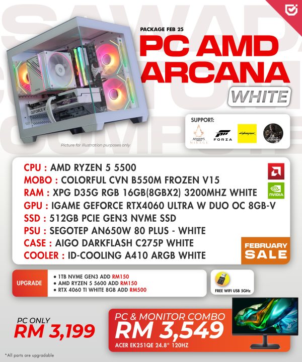 PC AMD Arcana - All White