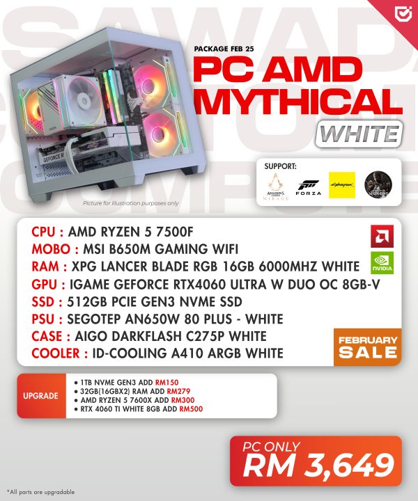 PC AMD Mythical - All White