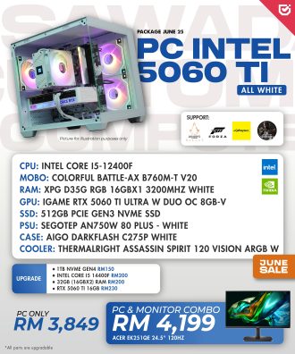 PC Intel 5060 TI All White