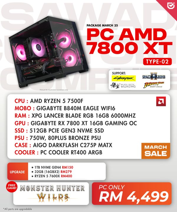 PC AMD 7800 XT (Type-02)