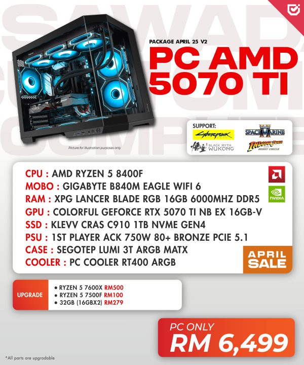 PC AMD 5070 TI