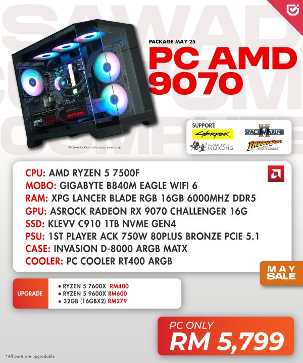 PC AMD 9070