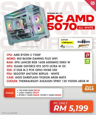 PC AMD 5070 (All White)