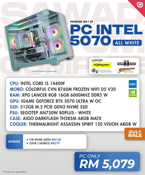 PC Intel 5070 (All White)
