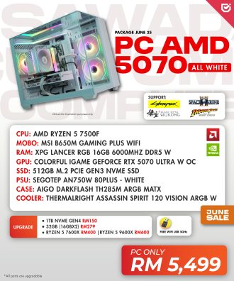 PC AMD 5070 (All White)