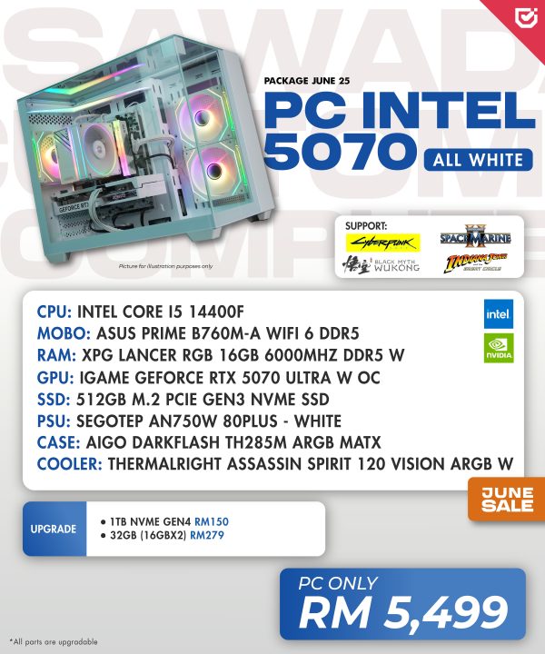 PC Intel 5070 (All White)