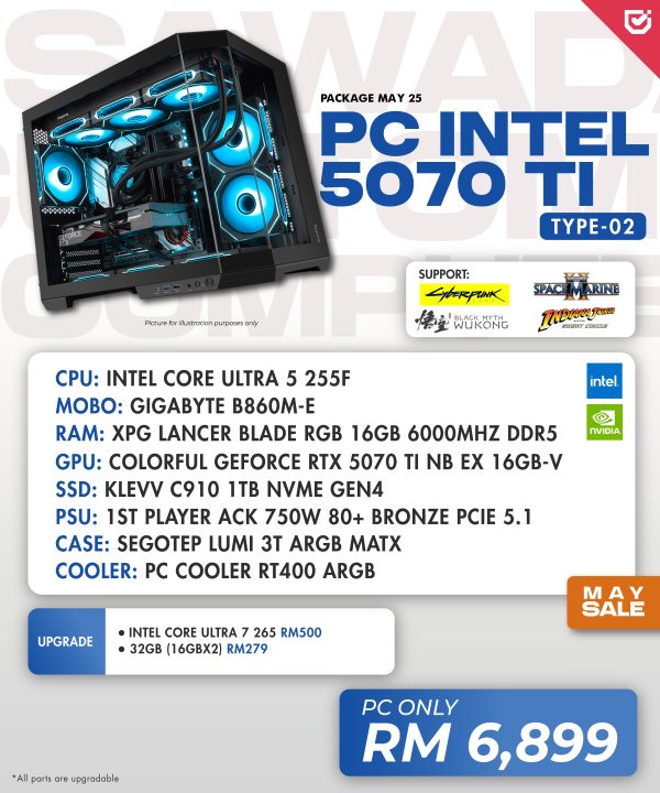PC Intel 5070 Ti (Type-02)