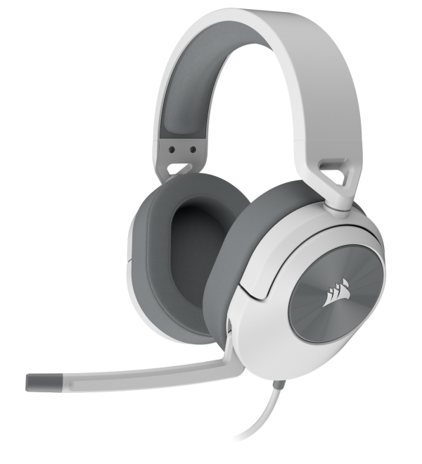 Corsair HS55 SURROUND Wired Gaming Headset — White