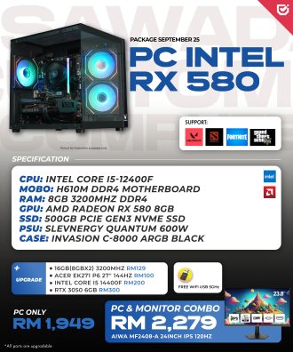 PC INTEL RX580 - SEPTEMBER