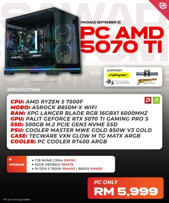 PC AMD 5070 TI – SEPTEMBER