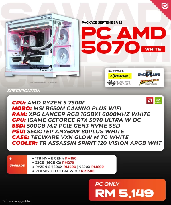 PC AMD 5070 WHITE – SEPTEMBER