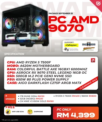 PC AMD 9070 – SEPTEMBER