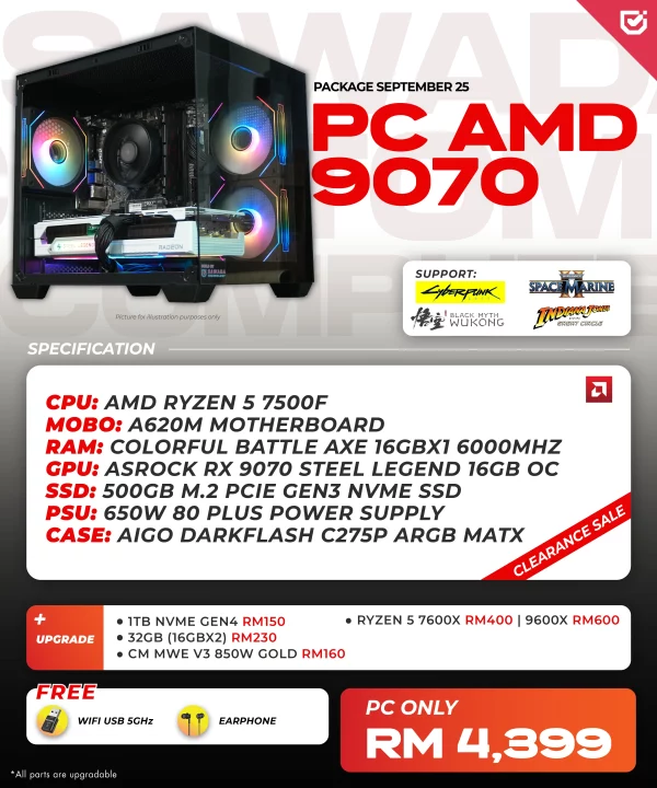 PC AMD 9070 – SEPTEMBER