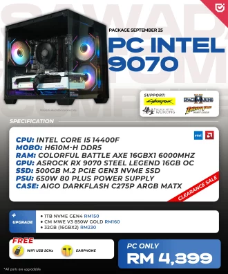 PC PACKAGE SEPTEMBER_16 INTEL 9070