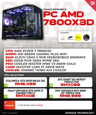 PC AMD 7800X3D – SEPTEMBER