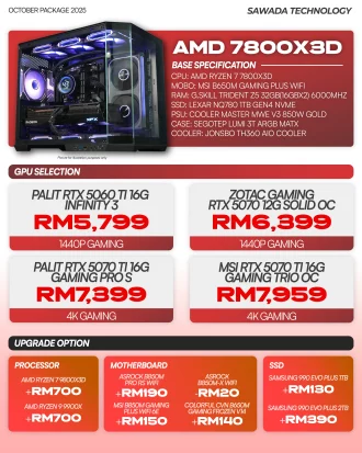 PC AMD 7800X3D - OCT