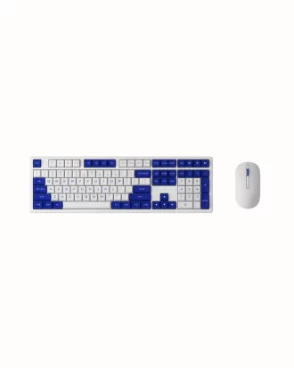 Akko MX108 Wireless Combo Blue White