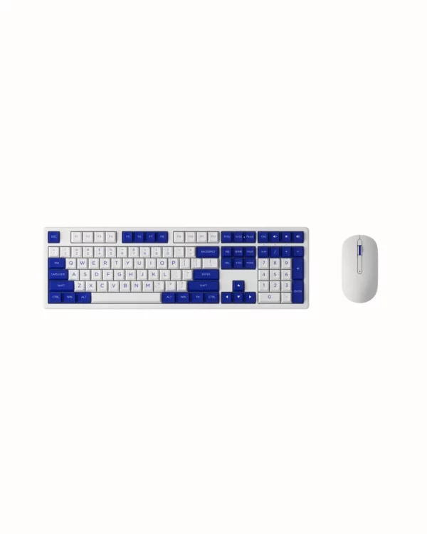 Akko MX108 Wireless Combo Blue White