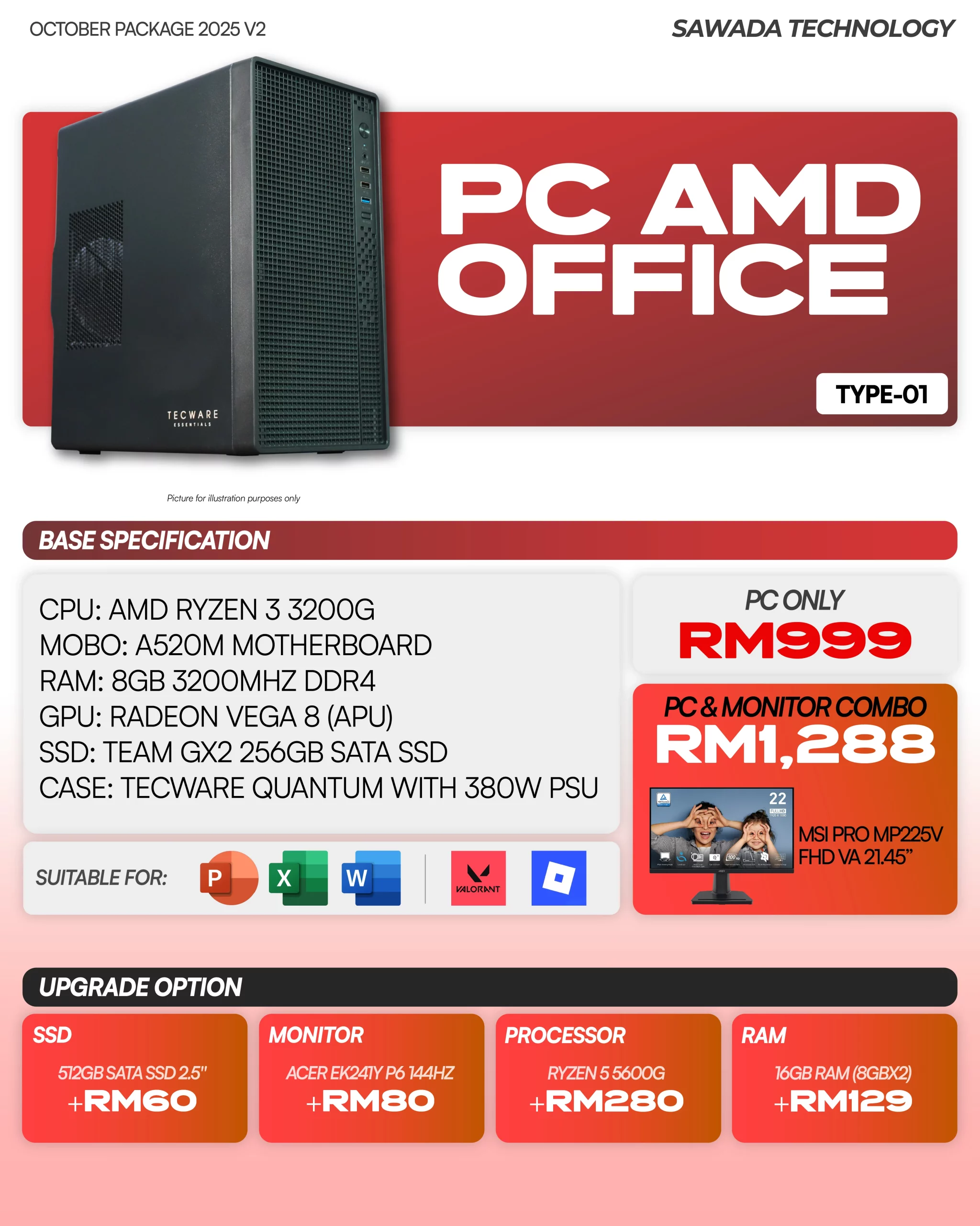 PC AMD OFFICE TYPE-01 - OCT