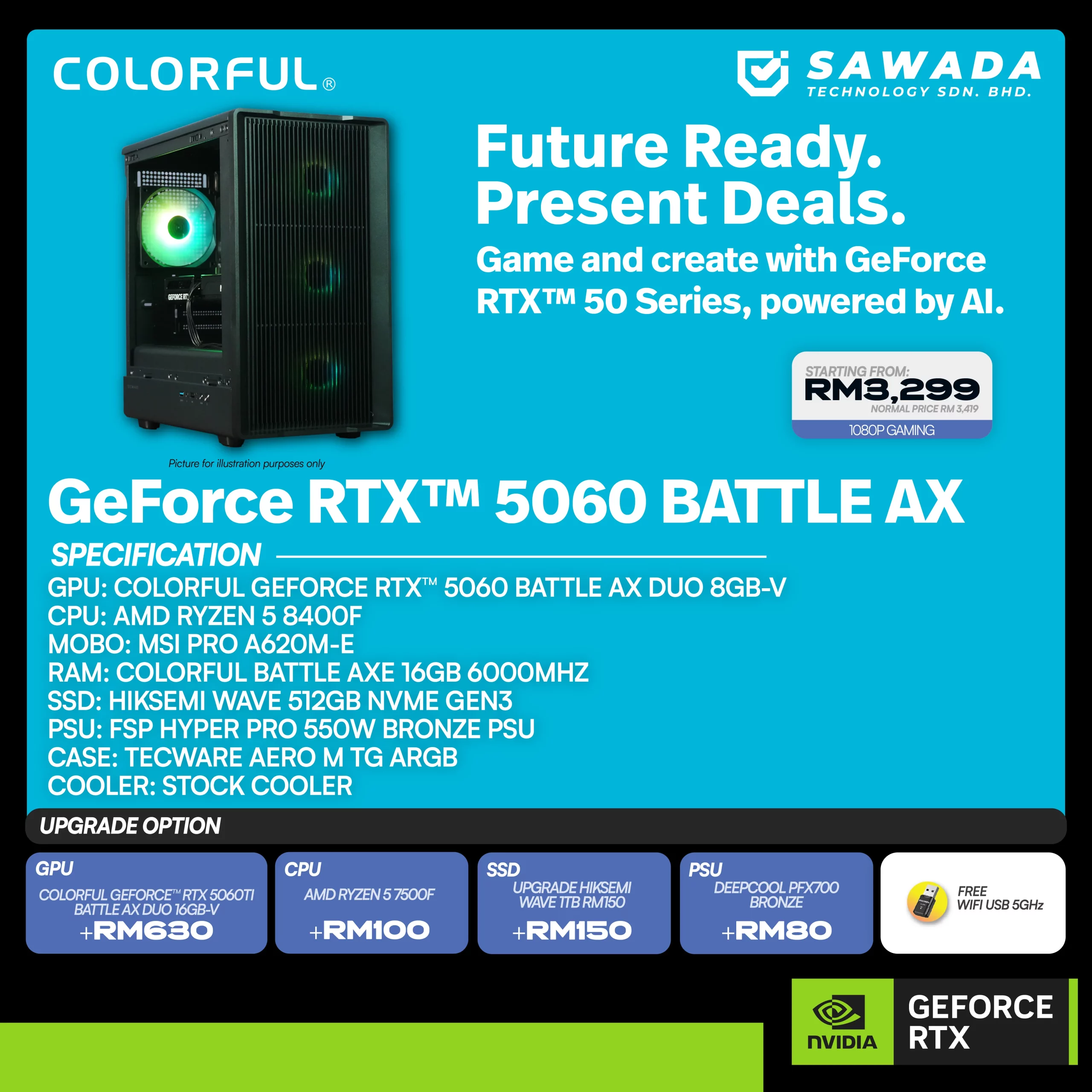 Colorful GeForce RTX 5060 Battle Ax PC - December 2025