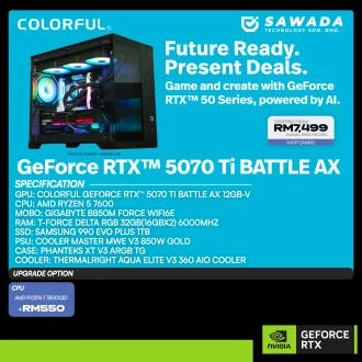 Colorful RTX 5070 Ti Battle Ax Gaming PC - December 2025