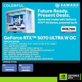 Colorful GeForce RTX 5070 Ultra W OC Gaming PC - December 2025