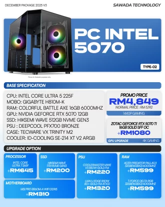 Intel 5070 Gaming PC TYPE-02 DECEMBER V3