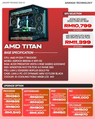 AMD TITAN RTX 5080 Gaming PC | JAN 2026