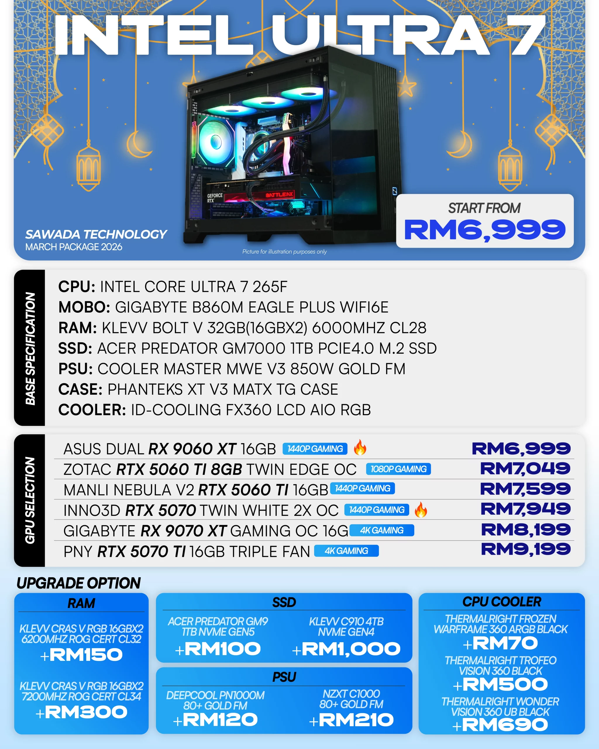 Intel Core Ultra 7 265F Gaming PC | MARCH 2026