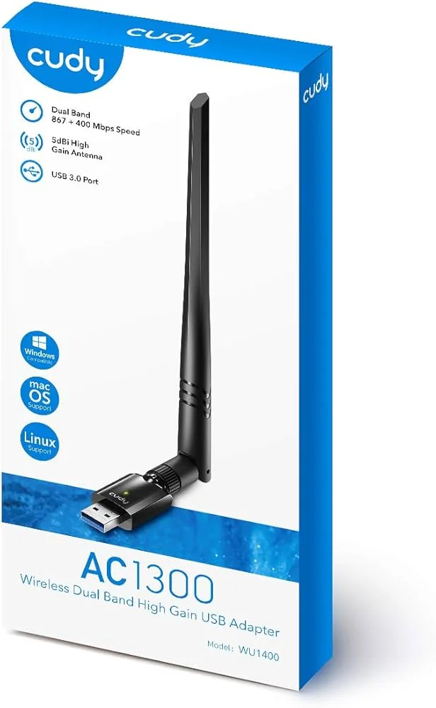 CUDY AC1300 USB WiFi Adapter