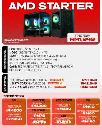 AMD Starter Ryzen 5 5500 Gaming PC | MAY 2026