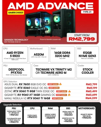 AMD ADVANCE TYPE-01 - MAY V2 2026 | Ryzen 5 5500 Gaming PC