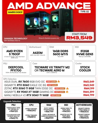 AMD ADVANCE TYPE-02 - MAY V2 2026 | Ryzen 5 7500F Gaming PC