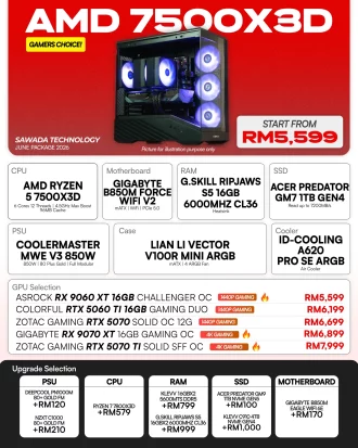 AMD Ryzen 5 7500X3D Gaming PC | JUNE 2026