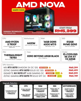 AMD Nova Ryzen 5 7500F Gaming PC | JUNE 2026