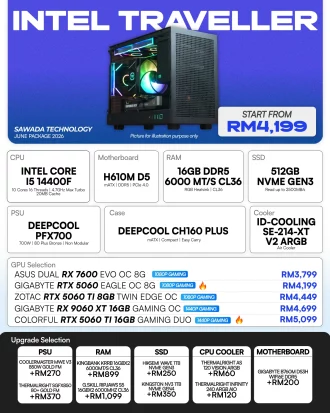 INTEL Traveler Core i5-14400F Gaming PC | JUNE 2026