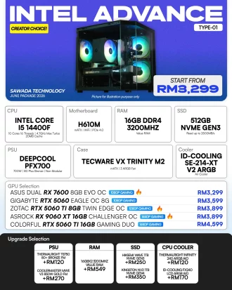 INTEL ADVANCE TYPE-01 - JUNE 2026 | i5-14400F Gaming PC