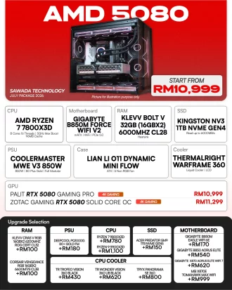 AMD Ryzen 7 7800X3D RTX 5080 Gaming PC | JULY 2026