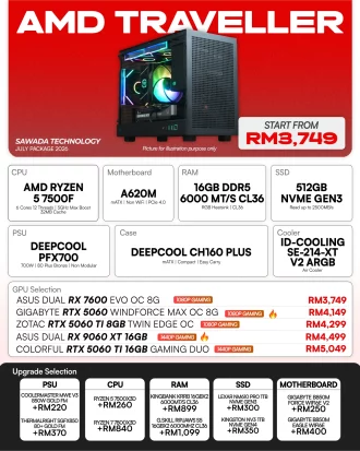 AMD Traveler Ryzen 5 7500F Gaming PC | JULY 2026