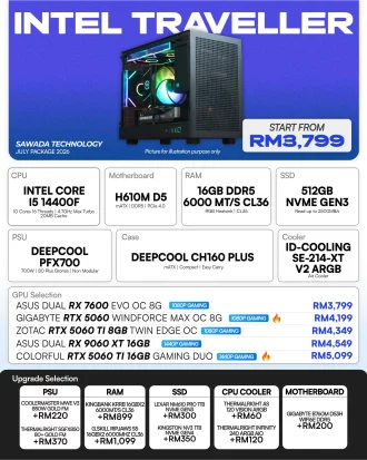 INTEL Traveler Core i5-14400F Gaming PC | JULY 2026
