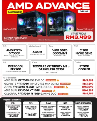 AMD ADVANCE TYPE-02 - JULY 2026 | Ryzen 5 7500F Gaming PC